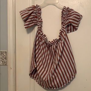 Off the shoulder ruffle top